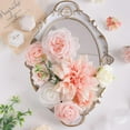thumbnail image 2 of Artificial Flowers Combo Mix Silk Flowers Dahlia Roses with Stems for DIY Wedding Bridal Bouquets, Baby Shower, Floral Arrangement, Table Centerpieces, Christmas Home Decoration, 2 of 8