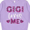 thumbnail image 3 of Inktastic My Gigi Loves Me Hearts in Pink Plaid Toddler Sweatshirt, 3 of 4