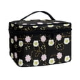 thumbnail image 2 of HELLHERO Makeup Brush Holder Bag Travel Cosmetic Toiletry Bags Zipper Storage Bag Mom for Women Men Flowers Pattern, 2 of 6