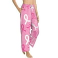 thumbnail image 2 of Balery Breast Cancer Awareness (3) print Women's Pajama Pants,Ultra Lightweight Pjs,Lounge Pant-X-Large, 2 of 9