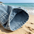 thumbnail image 6 of Boys Cargo Denim Shorts Elastic Waist with Drawstring Light Wash Blue Play Shorts Durable Stretch Comfort 2-12 Years,Size 2-3 T, 6 of 9