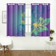 thumbnail image 3 of Mkhert Colorful Bird Blackout Window Curtain Kitchen Curtain 26X39 Inch, 2 Panels, 3 of 3