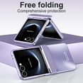 thumbnail image 5 of Decase Case for Samsung Galaxy Z Flip 7, Electroplated Hinge Protection Phone Case, Raised Edge Screen & Camera Protection,Purple, 5 of 7