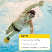 FINIS Positive Drive Fins - High-Quality Swim Fins for Men and Women - Swim Flippers to Use with All Four Swim Strokes - Swimming Fins for Swimming and Pool Accessories - XX-Large, Yellow