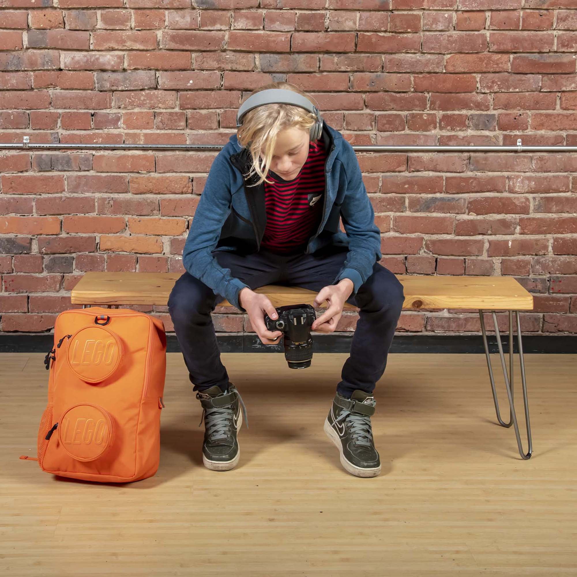 LEGO Unisex Brick Backpack Orange