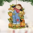 thumbnail image 2 of Fall Decoration Harvest Scarecrow - Scarecrow Ornament Handmade Gift for Autumn Adornment - Wooden Ornament by Susan Winget 8471211-SW, 2 of 7