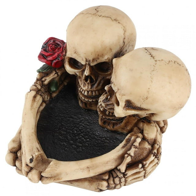 Ashtray,Resin Skeleton Shaped Figurine Home Decoration Skeleton Ashtray Rugged and Tough