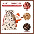 thumbnail image 7 of Fuzoiu Panda Ice Creams Donuts Print Christmas Gift Bag,Burlap Gift Bag with Drawstring Closure & Hang Tag,Perfect for Holidays, Birthdays, and Special Occasions-Small, 7 of 7