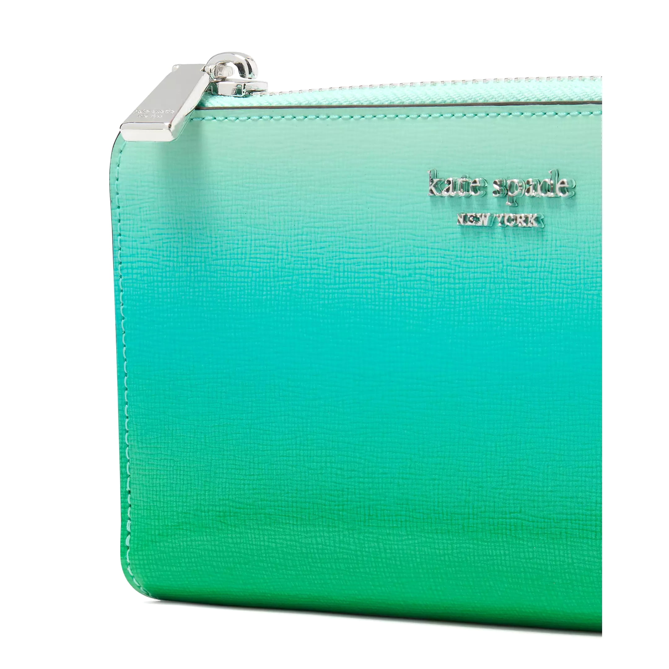 Kate Spade New York Women's Morgan Ombre Zip Around Continental Wallet (Mint)