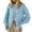 01 Light Blue, variant on Weiqiqre Fall Sweaters for Women Lightweight Button Sweaters Casual High-Folded Sleeve Knit Jacket Cozy Fashion Clothing 2025