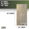 thumbnail image 3 of Restore by Pipe DÉCOR Solid Wood Office Desk Top, Reclaimed Ponderosa Pine Wood in Riverstone Grey, 48 in. x 24 in. x 1.25 in., 3 of 15