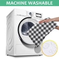 thumbnail image 6 of Black White Gingham Checkered Pattern Square Tablecloth,Waterproof Square Table Cover,Wipeable Spillproof Washable Table Cover for Home Kitchen Party Decor 42"X42"(107x107cm), 6 of 6