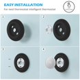 thumbnail image 4 of Nest Thermostat Wall Mount for Wall Mounting Black Silicone Material Covers Old Thermostat Holes 1Pack, 4 of 4