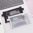 thumbnail image 4 of Kugisaki Mesh Zipper Pencil Pouch Transparent Clear Pencil Pouch Multipurpose Storage Bags for Organizing Office, Supplies, 4 of 8