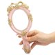 thumbnail image 5 of Espejo de Mano Espejo de Maquillaje de tocador Espejo de Cosmético de Metal de Princesa de Viaje Espejos en Relieve portátiles Decorativos Rosa, 5 of 5