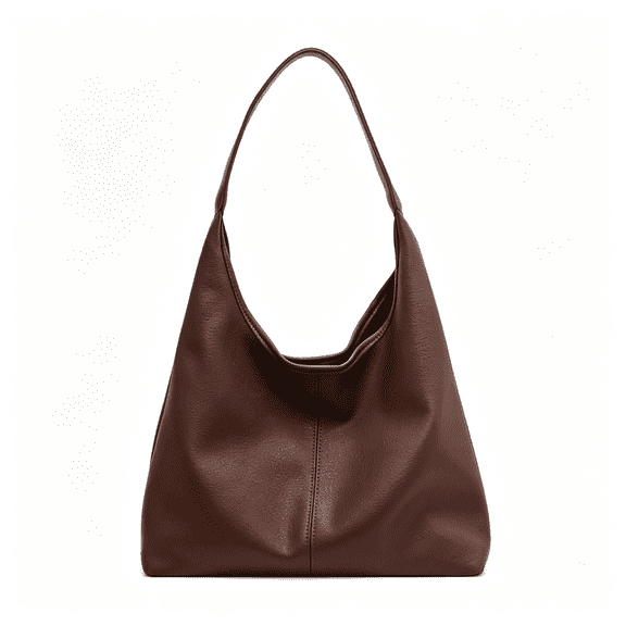 Huvzmka Bags for Women Slouchy Tote Bag Soft Casual Pu Leather Shoulder Purses 2Pcs Work Everyday Handbags Casual Slouchy Shoulder Bag