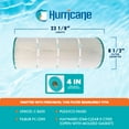 thumbnail image 3 of Hurricane 2 Pack HF8610-01 Advanced Pool and Spa Filter Cartridge Replacement, 3 of 10