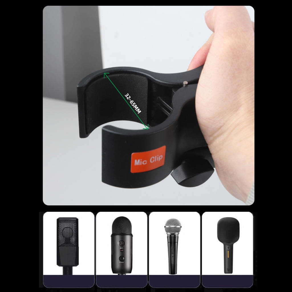 Jesscasday Multi Angle Rotating Mic Stand Feature Universal Compatibility Freely Rotate For Podcasting And Live Broadcast