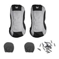 thumbnail image 1 of Scienceny Funda de asiento de coche de 4 piezas, Protector de vehículo transpirable Universal, negro, gris, asiento Interior, funda con Ventana automotriz, 1 of 6