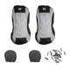 thumbnail image 2 of Sidaley 4 piezas de funda de asiento de coche Universal transpirable vehículo negro gris Interior estampado de neumáticos en relieve Ventana automotriz, 2 of 6