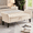 Beige, variant on EHANCIS 51.5" Ottoman with Storage and Arms, Tufted Upholstered Storages Bench with Flip Top & Sturdy Frame for Living Room,Office, Footboard and Bedroom (Orange)