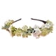 thumbnail image 1 of Diadema con corona de flores de tela simulada: perfecta para viajes, vacaciones, fotos, festivales, presentaciones y accesorios para el cabello., 1 of 7