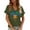 Shirts-433Army Green, variant on LEKWK Womens Mardi Gras Shirts Comfy Cotton Blend V Neck Graphic T Shirts Graphic Tees Colorful Feather Masquerade Mask Carnival Wear