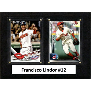 Francisco Lindor New York Mets Unsigned Framed 5-Photo Collage with A Piece of Game-Used Ball