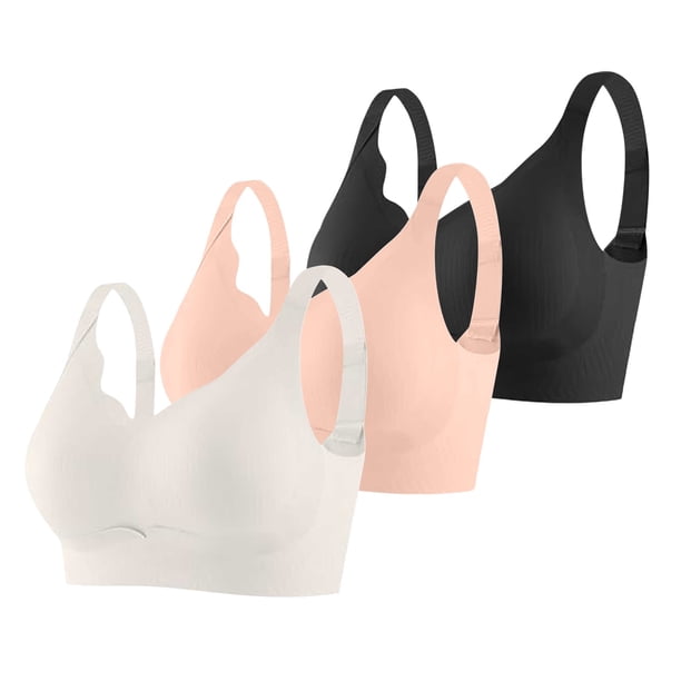 Brasier Mujer conjunto de 3 Piezas de Sujetador Deportivo sin Costuras y Cómodo para Mujer, con Soporte Ajustable, para Uso En Casa, Ocio y Entrenamiento Durante Toda La Temporada. Mediana