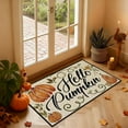 thumbnail image 4 of Horivan Fall Pumpkin Maple Leaves Floor Mat Non-Slip Soft Absorbent Indoor Outdoor Decor Thanksgiving Halloween Entrance Rug Kitchen Bath Porch Welcome Mat for Home Seasonal Decorations, 4 of 6