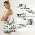 thumbnail image 5 of Avocado Print Crossbody Shoulder Bag | Lightweight & Adjustable Sling Tote | Large Capacity Multi-Pocket Handbag for Women, 5 of 5