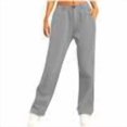 thumbnail image 6 of Posijego Pull on for Women Mid Rise Pleated Wide Leg Sweatpants Lightweight Lounge Pants with Pockets, 6 of 7