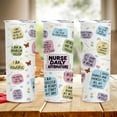 thumbnail image 6 of Nurse Daily Affirmations Tumbler Cup - Gifts for Future Nurse, Practitioner, Graduation, Appreciation Day - Stainless Steel Skinny Tumbler With Lid and Straw 20oz, 6 of 6