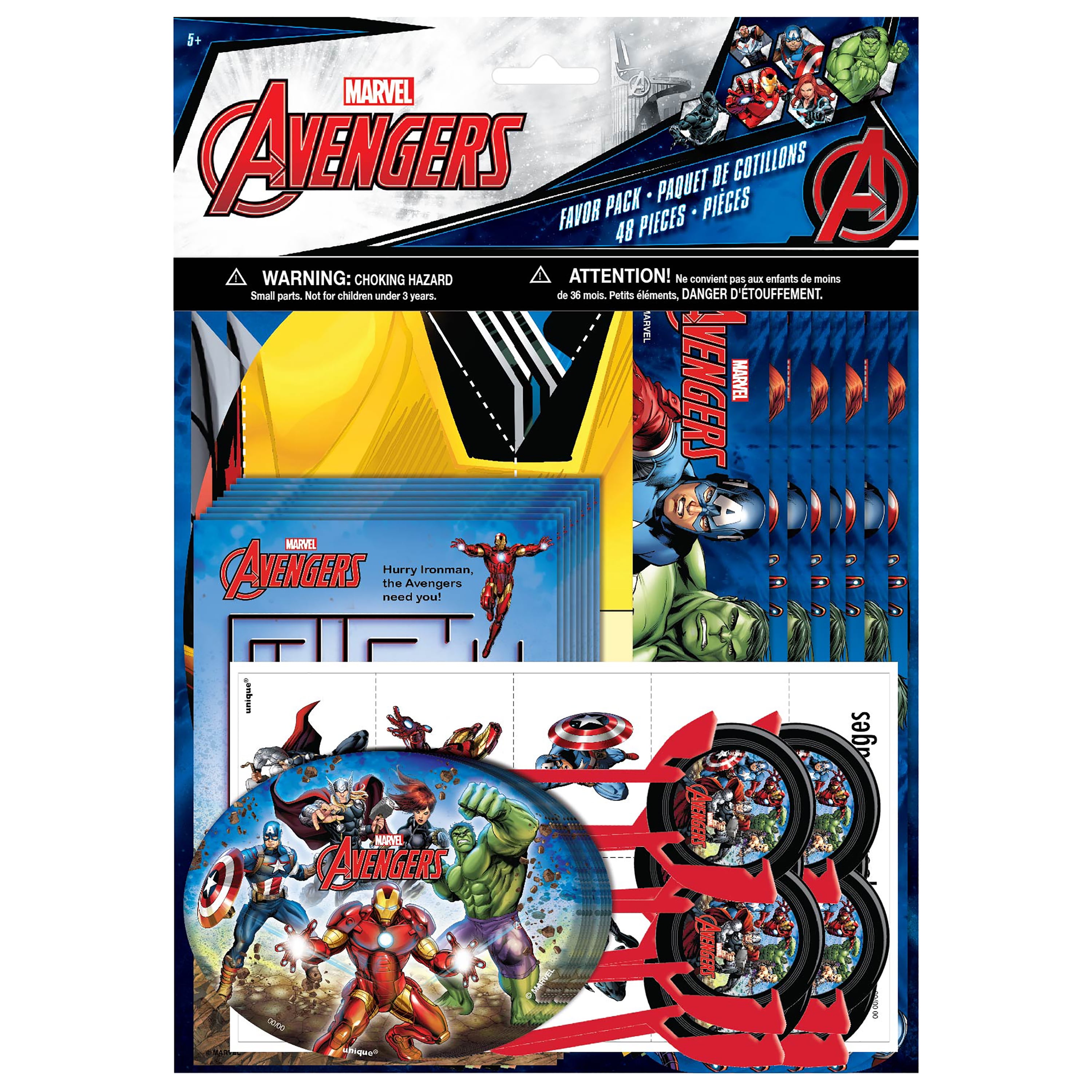 24 pc Marvel Avengers Assemble Party Favors Gift Toy Bags Birthday Candy Treat 
