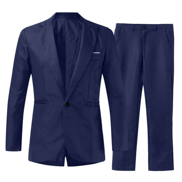 Playeras Algodon Hombre Traje De Verano Para Hombre Un Botón Sólido Slim Fit Traje De Fiesta Camisa Pantalones Corbata Conjunto