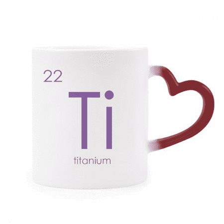

Chestry Elements Period Table Transition Metals Ti Heat Sensitive Mug Red Color Changing Stoneware Cup
