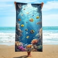 thumbnail image 4 of Clerance PEONAVET Turtles Beach Towel for Boys, Cute Kids Beach Towels, Microfiber Soft Pool Towel, Lightweight Sand Free Quickly Dry Bath Towel for Beach Pool, 59×29 In, 4 of 9