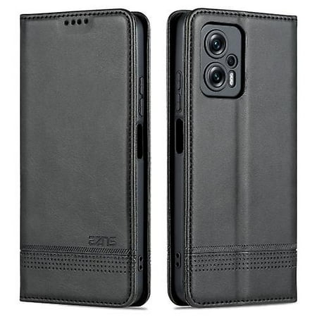 For Xiaomi Redmi Note 11t Pro / Poco X4 Gt Azns Magnetic Calf Texture  Leather Phone Case