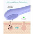 thumbnail image 3 of Facial Cleansing Brush face Scrubber Waterproof Face Scrub Brush for Men & Women Rechargeable Face Brushes for Facial Electric Silicone Face Scrubber Cleanser Brush 1 Pack+3 Modes Violet, 3 of 3
