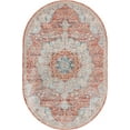 thumbnail image 2 of Rugs.com Newport Collection Rug – 5' 3 x 8' Oval Red Medium Rug Perfect For Living Rooms, Large Dining Rooms, Open Floorplans, 2 of 9