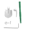 thumbnail image 1 of RC Crawler Shovel, Aluminum Alloy & Iron Adjustable Shovel Tool for 1/10 RC Crawler Trucks Metal Accessory for SCX24 Trail Rig, 1 of 7
