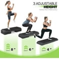 thumbnail image 4 of SLSRFD Aerobics Stepper Platform for Exercise Adjustable Compact Workout Step for Cardio, Core and Strength Training, 4 of 10