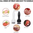 thumbnail image 4 of Good Cooking Tool: Meat Tenderizer Tool, Stainless Steel Meat Tenderizer Improves Texture and Taste, Easy to Clean with Cleaning Brush, Suitable for Any Kind of Meat Including, 4 of 8