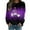 Purple, variant on Fiaer Women's Sweatshirts Christmas Cute Graphic Crew Neck Long Sleeve Baggy Plus Size Pullover Comfort Breathable Lightweight Tops Red XL