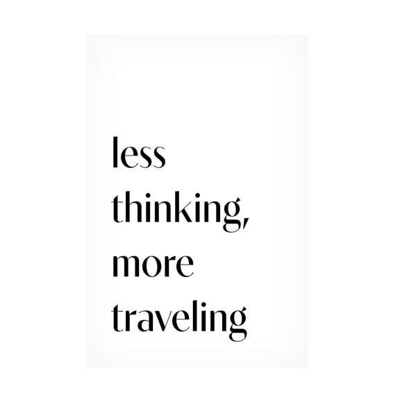 Trademark Fine Art Pictufy Studio II Less Thinking Canvas Wall Art