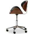 thumbnail image 4 of Baxton Studio Fauteuil de Bureau en Simili Cuir Noir, 4 of 10