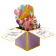 thumbnail image 1 of CSChome Blessing Card Beautiful Eye-catching 3D Design Hollow Glitter Gift Giving Three-dimensional Box Birthday Card Home Supply Greeting Card, 1 of 7