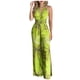 thumbnail image 2 of Pntutb Mujer Moda Halter Backless Slit Pierna Estampado floral Mono Pntutb Pntutb-598, 2 of 5