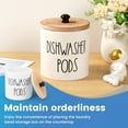 thumbnail image 3 of Dishwasher Pod Holder with Lid Stylish Dishwasher Tablet Container Wide Opening Dishwasher Pod Storage Round Shape Dishwasher Pod Canister Dishwasher Pod Organizer for Home Kitchens, 3 of 10