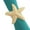 Gold, variant on Fennco Styles Coastal Starfish Metal Napkin Rings, Set of 4